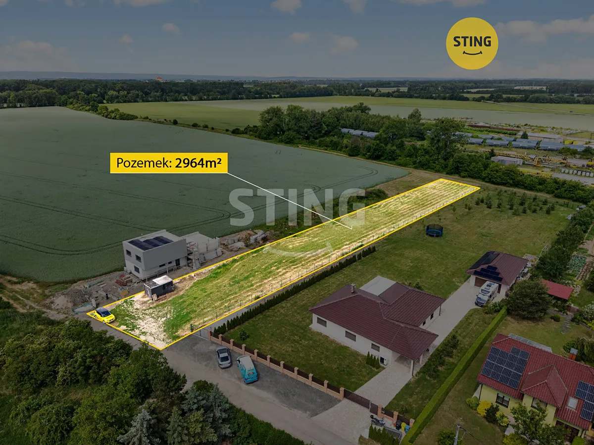 Prodej stavebního pozemku 2964 m²
